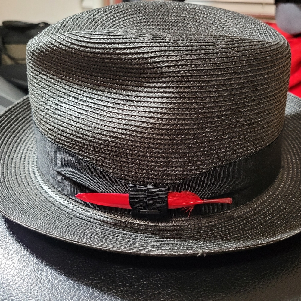 Bailey Craig Fedora- Black, Polypropylene, Size Large, 2” Brim, Good Condition